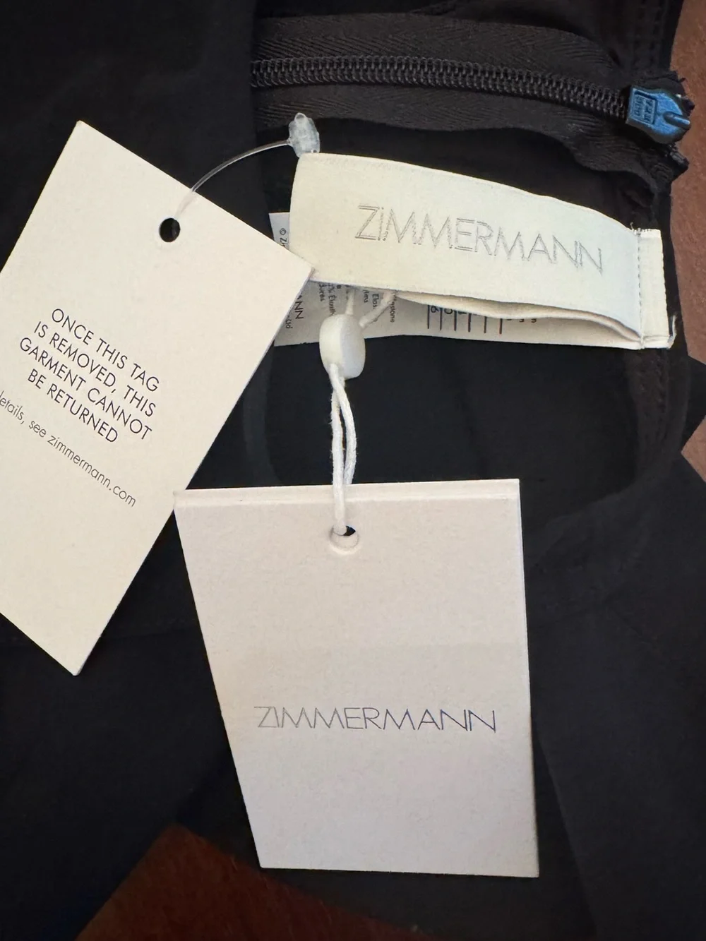 Zimmermann Black Ruffle-Trim One-Piece Swimsuit - Picture 5 of 5